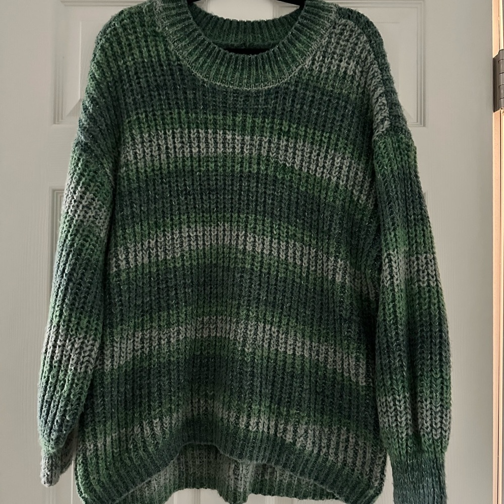 Green Gradient Women's Sweater